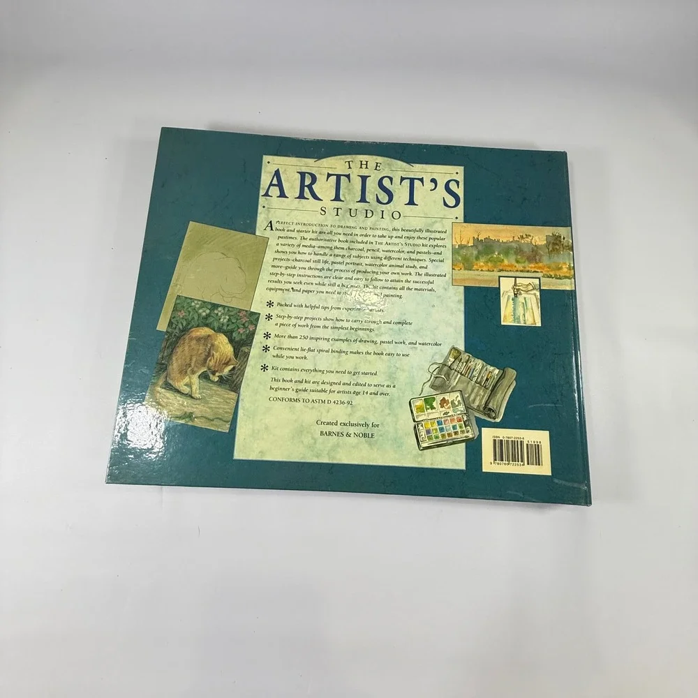VTG The Artist's Studio Gerald Woods Art Kit OS Blue Multimedia Drawing Set